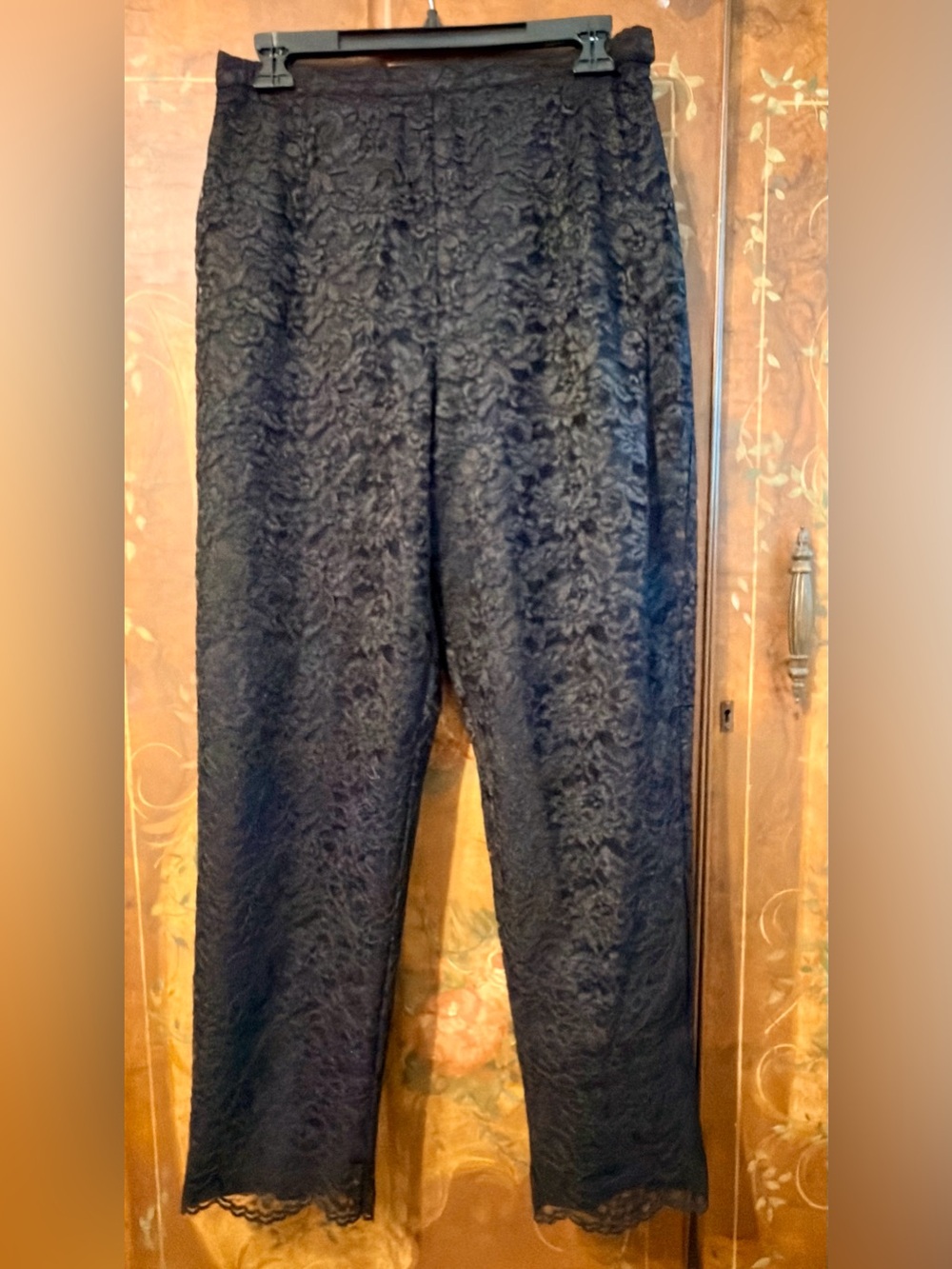 Coldwater Creek Black Lace Trousers